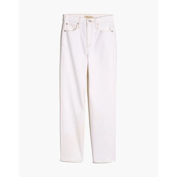 Madewell NWT Classic Straight Cropped Jeans in Tile White Size‎ 31 MSRP $128 - Picture 3 of 7